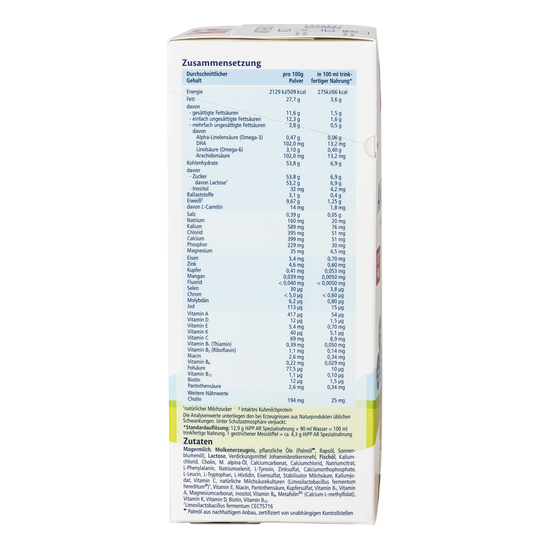 HiPP Anti-Reflux (AR) Cow Milk Formula (600 gr. / 21 oz.)