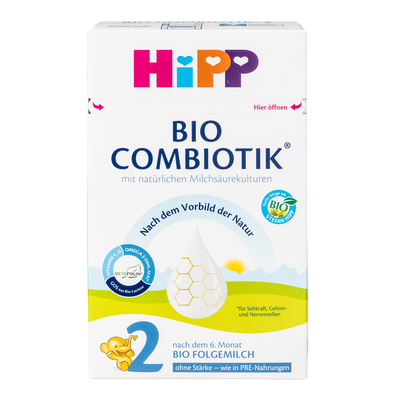 HiPP German Bio Combiotic Stage 2 (No Starch) Cow Milk Formula (600 gr. /21 oz.)