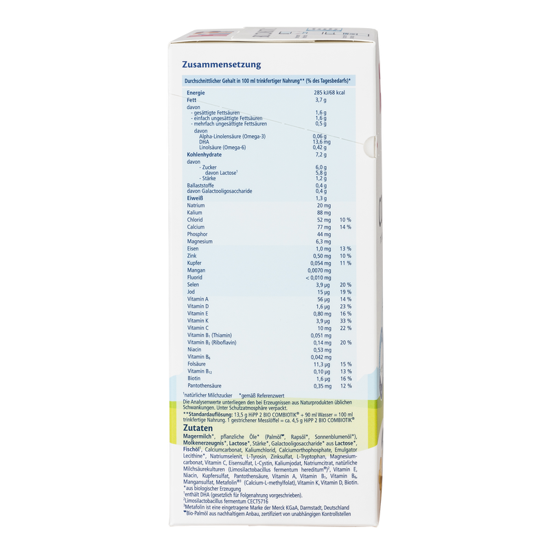 HiPP German Bio Combiotic Stage 2 Cow Milk Formula (600 gr. /21 oz.)