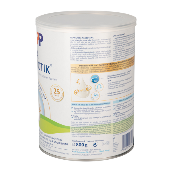 HiPP Dutch Stage 1 Hypoallergenic Milk Formula (800 gr. / 28 oz.)