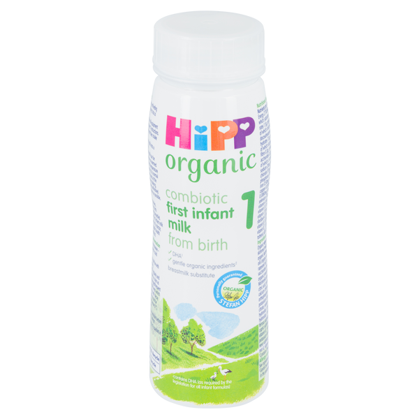 HiPP UK Stage 1 Ready to Feed Cow Milk Formula (6 x 200 ml per pack)