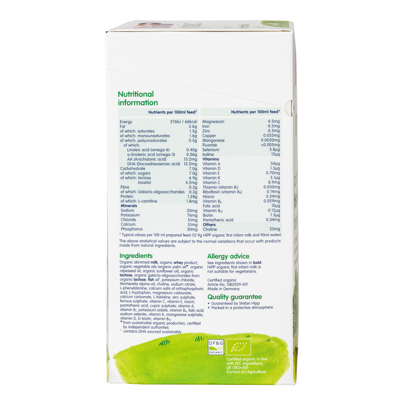 Hipp hypoallergenic best sale formula uk