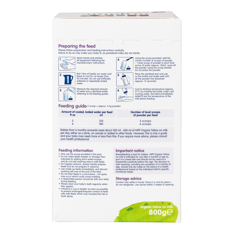 Hipp formula deals directions