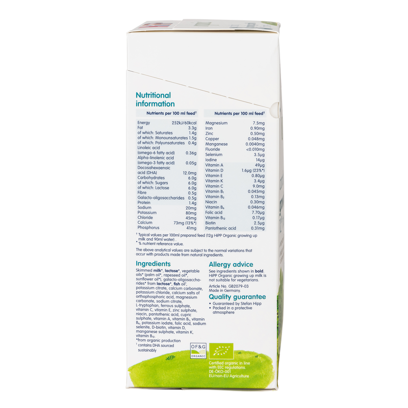 HiPP UK Bio Combiotik Stage 3 Cow Milk Baby Formula