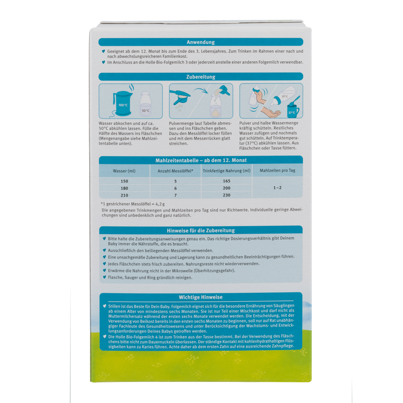 Holle German Stage 4 Cow Milk Formula