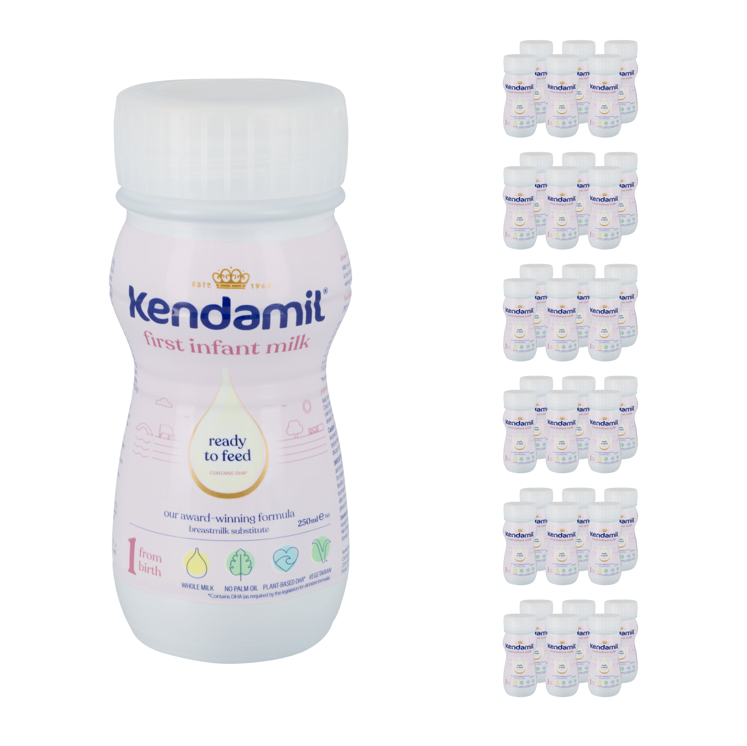 Kendamil Classic Ready to Feed Cow Milk First Baby Formula 2-pack (36  bottles)