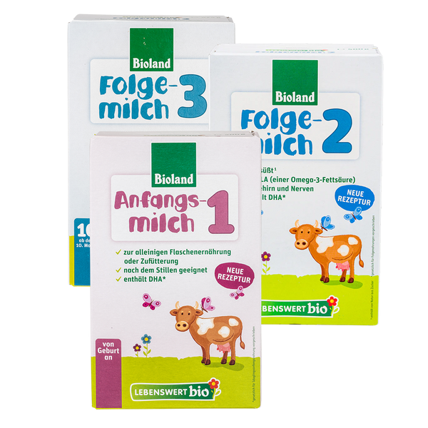 Lebenswert Bioland Cow Milk Baby Formula